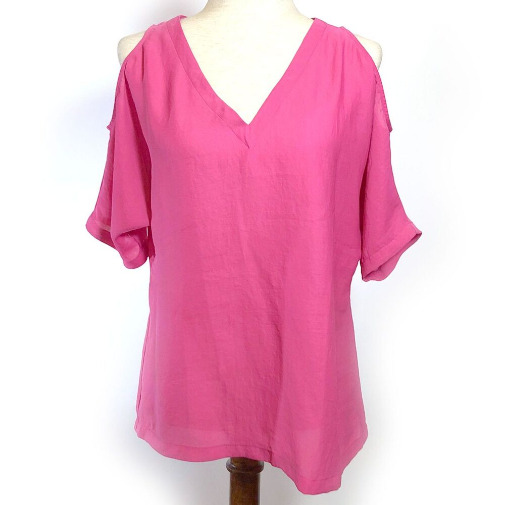 Rachel Roy Cold Shoulder Top Pink SM